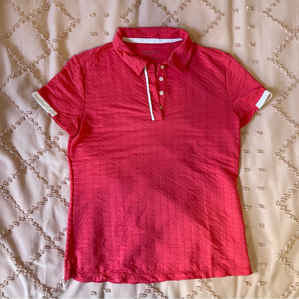 Maggie Lane Textured Magenta Golf Shirt